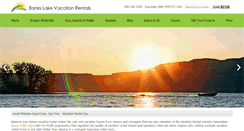 Desktop Screenshot of bankslakevacationrentals.com