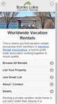 Mobile Screenshot of bankslakevacationrentals.com